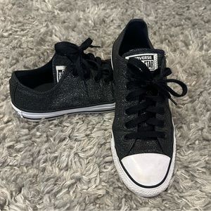 Black Glitter Converse